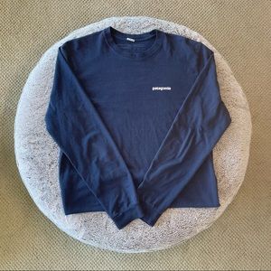 Patagonia Navy Blue Small Shirt with Back Design